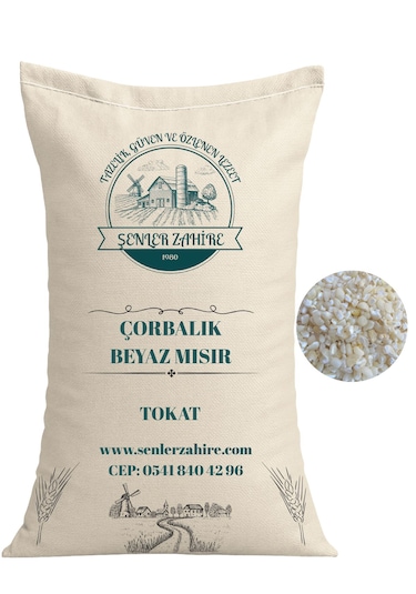 Çorbalık Beyaz Mısır 1 Kg Katkısız & Lezzetli