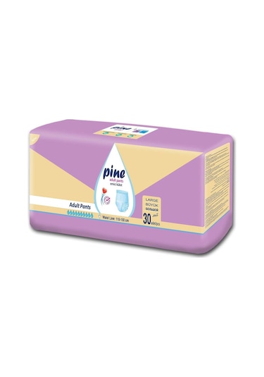 Pine Emici Külot Hasta Alt Bezi L 30'Lu