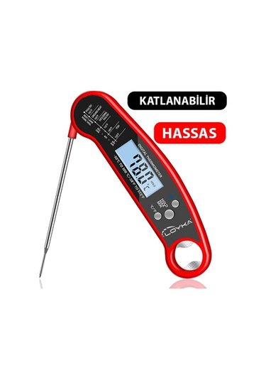 Katlanabilir Problu Mutfak Termometresi kalibre Edilebi