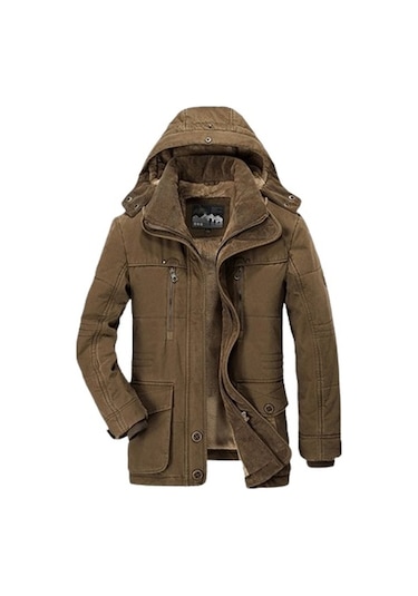 Sımıcg Erkek Orta Boy Mont - Kahverengi