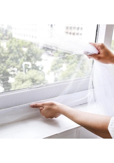 Jms Siyah Kapalı Böcek Sinek Sivrisinek Pencere Teli Kapı Anti Cibinlik Mutfak Pencere Koruyucu 1.5x2m