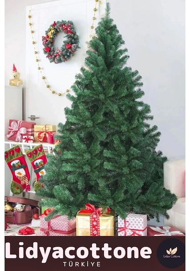 Noel Paketi Kutu Süsleme Seti Yılbaşı Çam Ağacı Renkli Işığı Yeni Yıl Kutlama Parti 120 Cm 123 Dal Standart