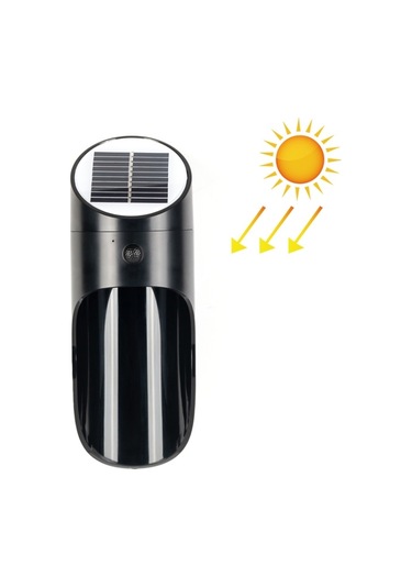 Cbtx Bahçe Aydınlatma Güneş Enerjili Dış Mekan Led İndüksiyon Duvar Lambası Gece Lambası Radar İndüksiyon Aydınlatma, Beyaz Işık Siyah