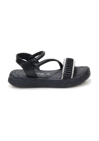Papuçcity Vetta 03498 Kız Çocuk Sandalet Ayakkabı Siyah