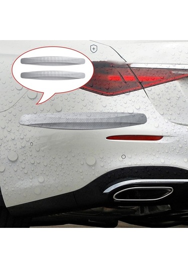 Trendooze Homyl 2 Adet Universal Araç Tampon Koruyucuları Gri Araba Ön