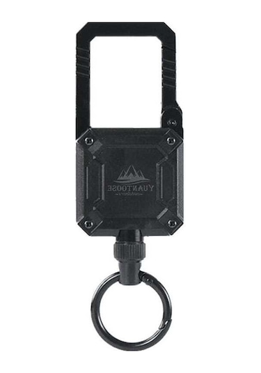 Pazly Dayanıklı Zincirli Çekmeli Anahtarlık - Uzun Bileklik, Manyetik Karabina, Çinko Alaşım, Çok Renkli, Anahtar & Araba Anahtarı İçin Çok Renkli