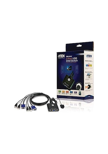 Aten Cs22U 2Port Usb Manual Kvm Switch 2Pc / 1 User Usb