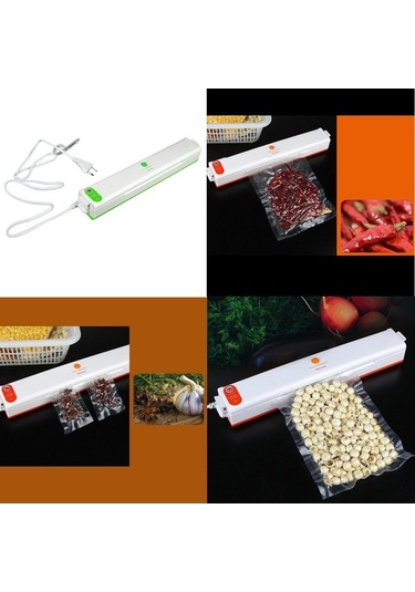 Createtech Yeşil Vakum Suntek Otomatik Mühürleyen Için Gıda Ev Ab Mj Yeşil