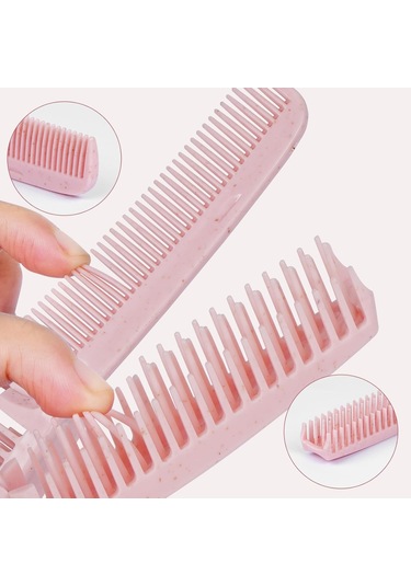 Saç Tarağı Seyahat Tarağı Kullanışlı Cep Katlanır Tarak 4 Adet