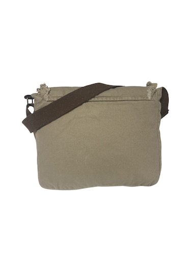 Vintage Salaş Orta Boy Unisex Günlük Çapraz Postacı Tablet Çantası M 32 Cm X 27 Cm Bej