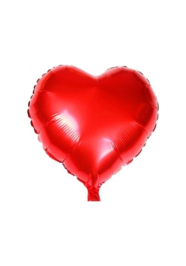 1 Adet 18 İnç 45 Cm Kalp Folyo Balon Kırmızı Kırmızı