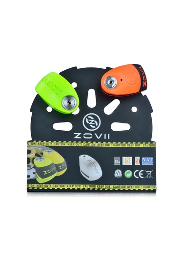 Zoovıı Zs6 6mm Alarmlı Disk Kilit Carbon Sarı