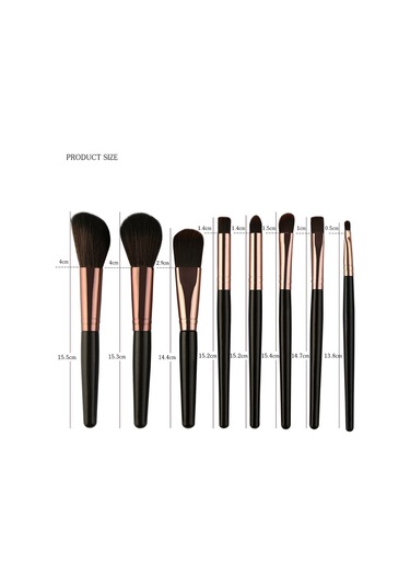 Hfambition 25'li Tam Makyaj Fırça Seti: Göz Farı, Kaş Ve Pudra Fırçaları - Yumuşak Fiber, Taşınabilir, Siyah Kolu Kahve Kutu