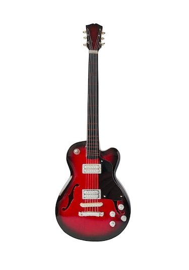 El Yapımı 1/4 Ölçek Minyatür Elektro Gitar Gibson Es-275 Redburst