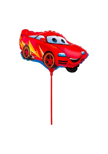 Super Prazdnik Baloncuk Dikey Şekilli Çubuklu Balon 5'li Paket 436796715 Kırmızı