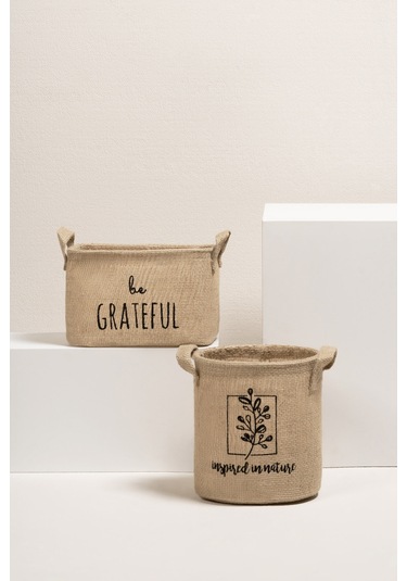 Ocean Home Textile 2' li Jüt Sepet  Set