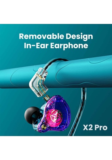 Willowhaven Spor Kulaklığı X2 Pro, 3.5mm Çevirilebilir Kablo, 11.6mm Hifi Dinamik, Bass, Siyah Mikrofonlu Kulaklık X2 Pro