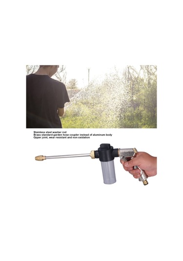 Qianfan Yüksek Basınçlı Su Bahçe Hortumu Duvar Nozulu Püskürtücü