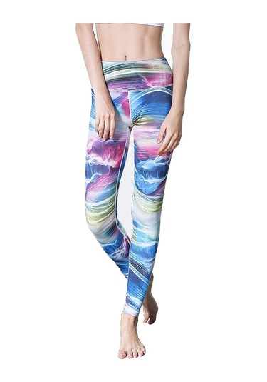 Paıyıge Yoga Pantolon Kadın Baskılı Renkli Hk16