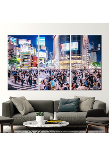 120x150cm 3 Parçalı Kanvas Tablo, Görüntüleme 3 Boyutlu Kanvas