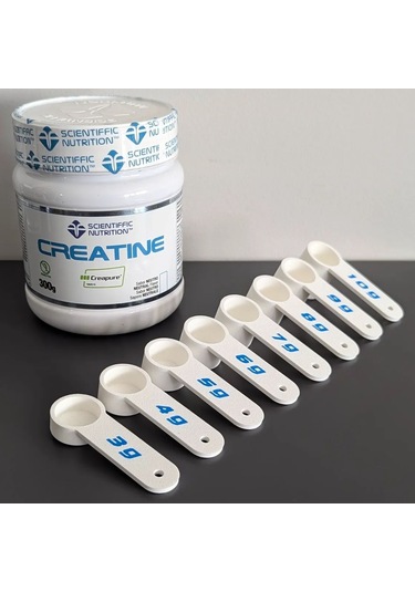 Plastik Kreatin Ölçeği 3-10 Gram İçin Ölçme Ölçeği