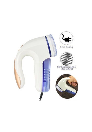 Monyee Eu Şarjlı Elektrikli Kumaş Tüylü Top Kesici - Kıyafetler, Koltuk, Perde İçin Taze Görünüm Sağlar, Çelik Bıçaklı Ve Kolay Temizlenir Beyaz