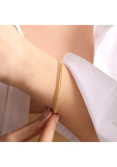 Altın Viyana Bileklik 14 Ayar Sarı Altın