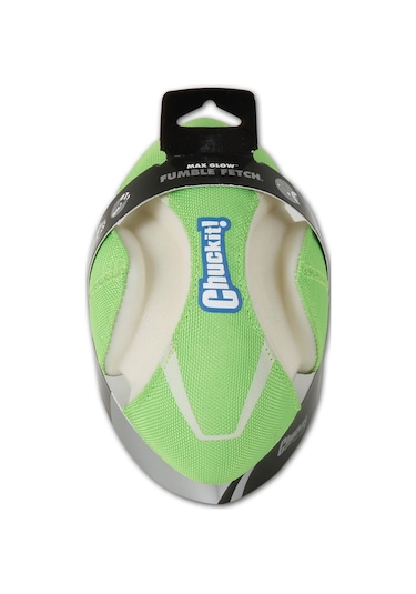 Chuckit Max Glow Fumble Fetch Gece Parlayan Köpek Oyun Topu 22 x 13 CM