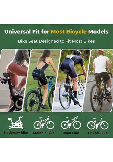 Motion003 Siyah Ve Beyaz Darbe Emici Model Siyah Beyaz Sok Emici Bisiklet Koltuğu Genis Yumusak Kalinlastirilmis Oturma Yastigi Dagin Bisikletleri Icin Rahat Ekipman Altın