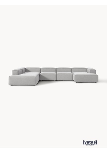 Most Mollis Pro 5 Modül Sol Köşe Koltuk Takımı 32 Gri Keten Kumaş