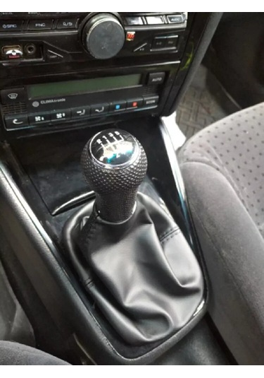 Power Resulting Vw Polo Golf Lupo İçin Vites Topuzu Kawuzu Kılıfı Siyah Deri 185010725 Siyah