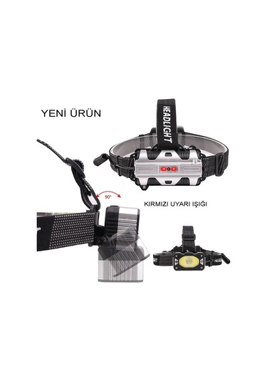 4 Modlu Sensörlü Şarjlı Güçlü Kafa Lambası Wt-248 Renkli