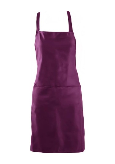 Novahub Mor Aşınma Önleyici Cepli Önlük Mutfak Pişirme Önlüğü Kalınlaşmak Kolsuz Önlük Mor