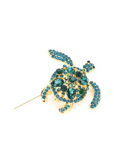 Lemestar Kaplumbağa Şekilli Alliage Broş, Rhine Taşlı Kadın Aksesuarı, Gündelik Ve Özel Etkinliklerde Giyilebilir, Elbise Çanta Dekorasyonu Çok Renkli