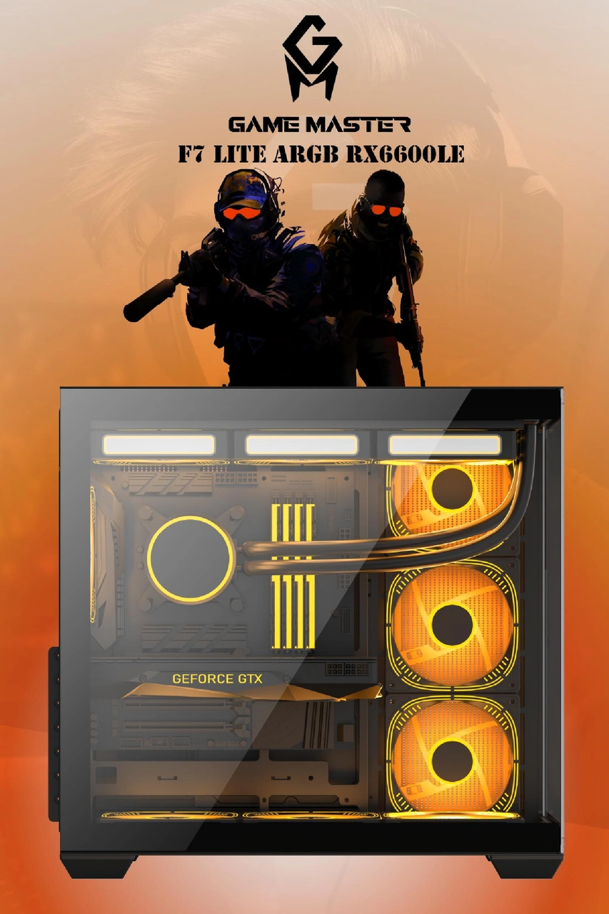 Game Master F7 Lite R7-5700X 16 GB 512 GB RX6600LE Dos Masaüstü Oyuncu Bilgisayarı