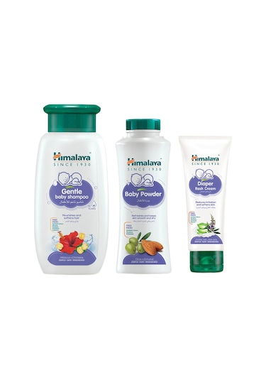 Himalaya Bebek Bakım Seti Şampuan 400 ML + Pişik Kremi 100 ML + Pudra 200 ML