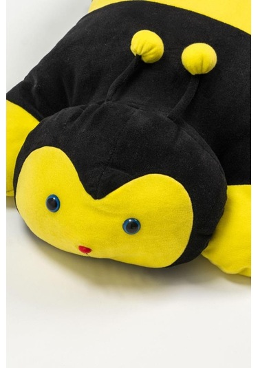 Sevimli Ve Yumuşak Arı Minder Sarı - Siyah