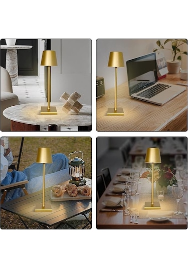 Taşınabilir Şarjlı Masa Lambası Dimli İstanbul Dekoratif Abajur