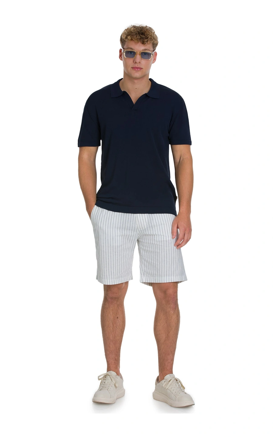 Hatemoğlu Lacivert Regular Fit Polo Yaka Rayon Tişört 34641 659126