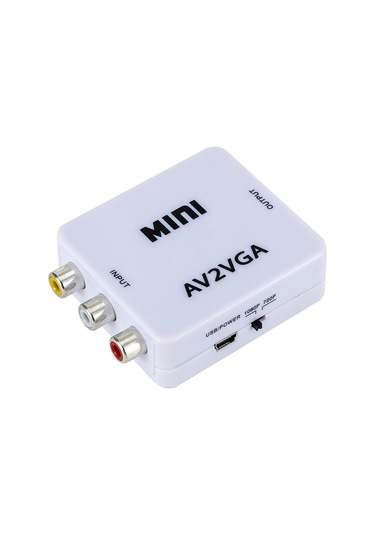 Samdoo Av'den Vga'ya Mini Video Dönüştürücü - Rca Girişli Hd Dönüşüm Kutusu