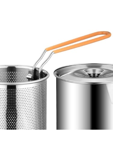 Novahub Suntek Derin Kızartma Tencere - Fırça Ve Olmadan Kullanım Gümüş