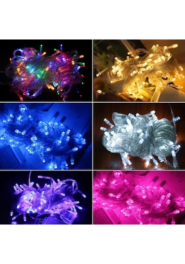Animasyonlu Çok Modlu 100 Ledli İp Led Işık Süs Işık Dekor Işık