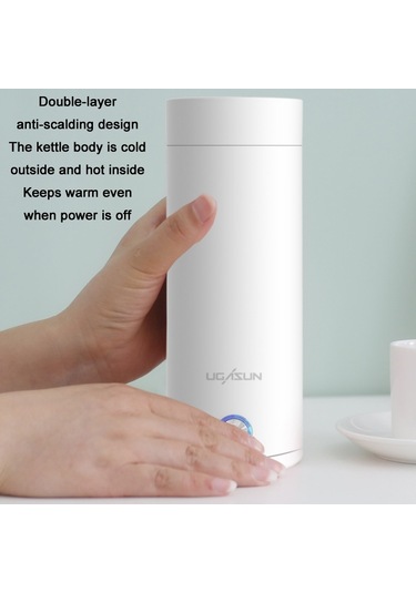 Sones Ugasun Seyahat Taşınabilir Mini Elektrikli Isıtmalı Su Bardağı, Renk: Ab Fişi Çok Renkli