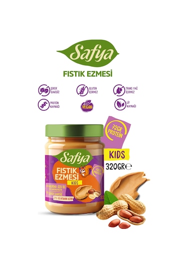 Safya Kids Fıstık Ezmesi 320 Gr