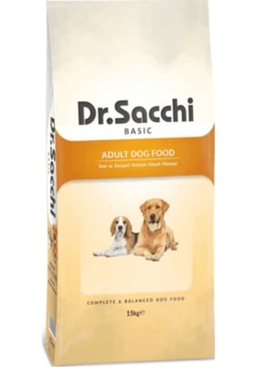 Dr.Sacchi Basic Chicken Tavuklu Yetişkin Köpek Maması 15 KG