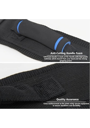 Willowhaven Siyah Ergonomik Transfer Kemeri 3 Tutacaklı Yaşlı Ve Hasta Güvenli Hareket