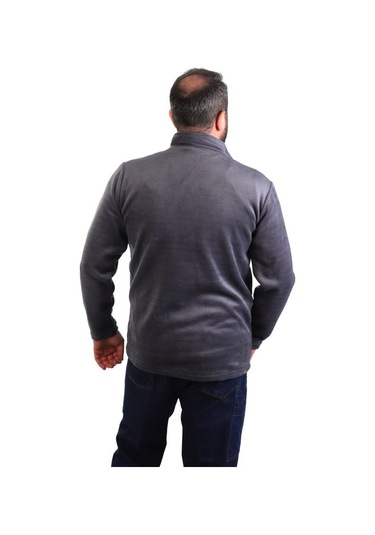 Eser - Fermuarlı Polar Mont - Koyu Gri