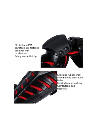 Sones Sulaıte Motosiklet Açık Sürme Düşme Önleyici Koruyucu Dişli Diz Pedleri Siyah