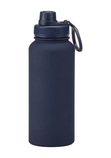 Star Shop Klasik Paslanmaz Çelik Termos 1l - Spor, Seyahat Ve Açık Hava Kullanımı - Model 304 Koyu Mavi Koyu Mavi