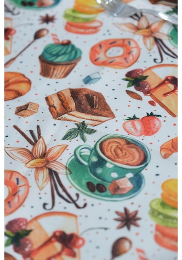 Sufre Sıvı Geçirmez Masa Örtüsü Sofra Bezi Sofra Örtüsü Piknik Örtüsü Cakes